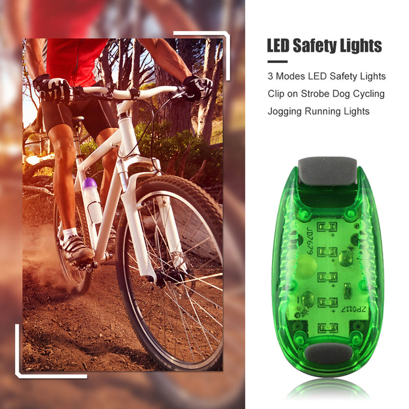LED Safety Light Warning Flashing Light with 3 Light Modes 2 Pack (Green)