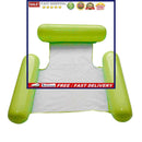 Floating Inflatable Swimming Net Chair Great for Water Relaxation with Pillows