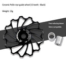 Aluminum Ceramic Bearing Rear Derailleur Pulley Jockey Wheel for MTB Road Bike