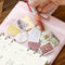 PVC A5 A7 Zipper Bag Card Bills Bags Loose Leaf Storage Holder Pockets (A6 Newly