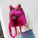 Preppy Shoulder School Bags Women Eyes Print Sequins Backpacks Girls Rucksack