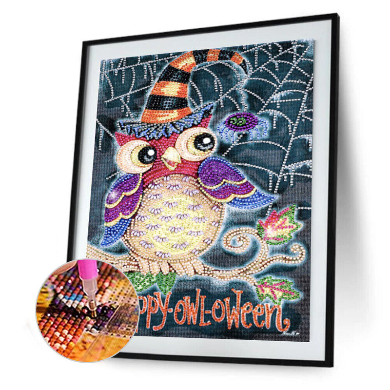 Diamond Painting Kit 5D Special Shaped DIY Owl Letters Rhinestone Pictures Newly