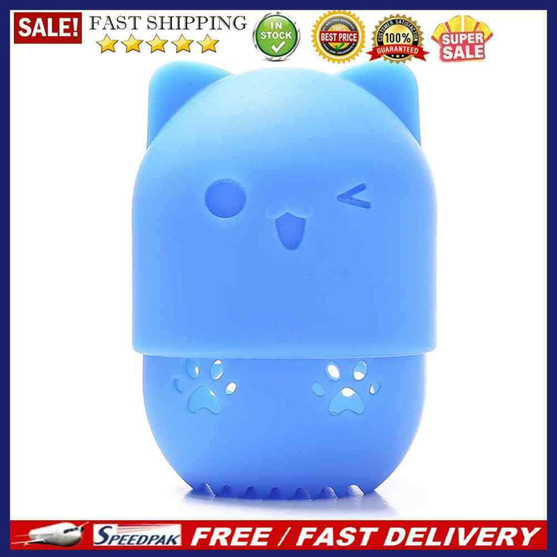 Egg Stand Powder Holder Cosmetic Puff Case Cosmetics Makeup Tools for Vacatio