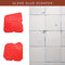 4pcs Smoothing Spatula Sealant Remover Caulking Scraper Grout Kit (Red)