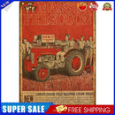 Square Iron Painting Farm Vehicle Metal Sign Plaque Wall Posters Painting