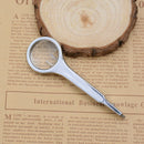 Portable 10X Magnifier Handheld Magnifying Glass with Tweezers Repairing Magnifier