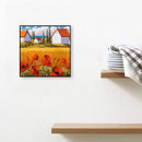 House with Flowers 20X20cm Oil Paint By Numbers Picture DIY Painting Crafts