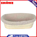Dough Rattan Basket Bread Proofing Proving Baskets with Cover (Oval 3)