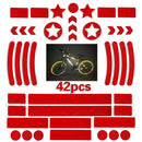 Reflective Helmet Bicycle Stickers Night Safety Reflective Decals for Motorbike