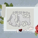 Adorable Dog Metal Cutting Template Card Making Stencil Decoration O7Q2