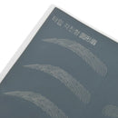 Microblading Semi-Permanent Eyebrow Tattoo Practice Skin Sheet (Round)