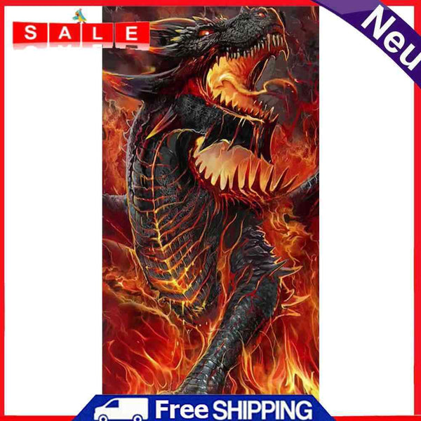5D Diamond Painting DIY Dragon Full Square Drill Wall Animal Rhinestone Crafts