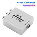 Mini RCA AV CVSB to RF Video Adapter Support RF 67.25/61.25MHz TV Switcher