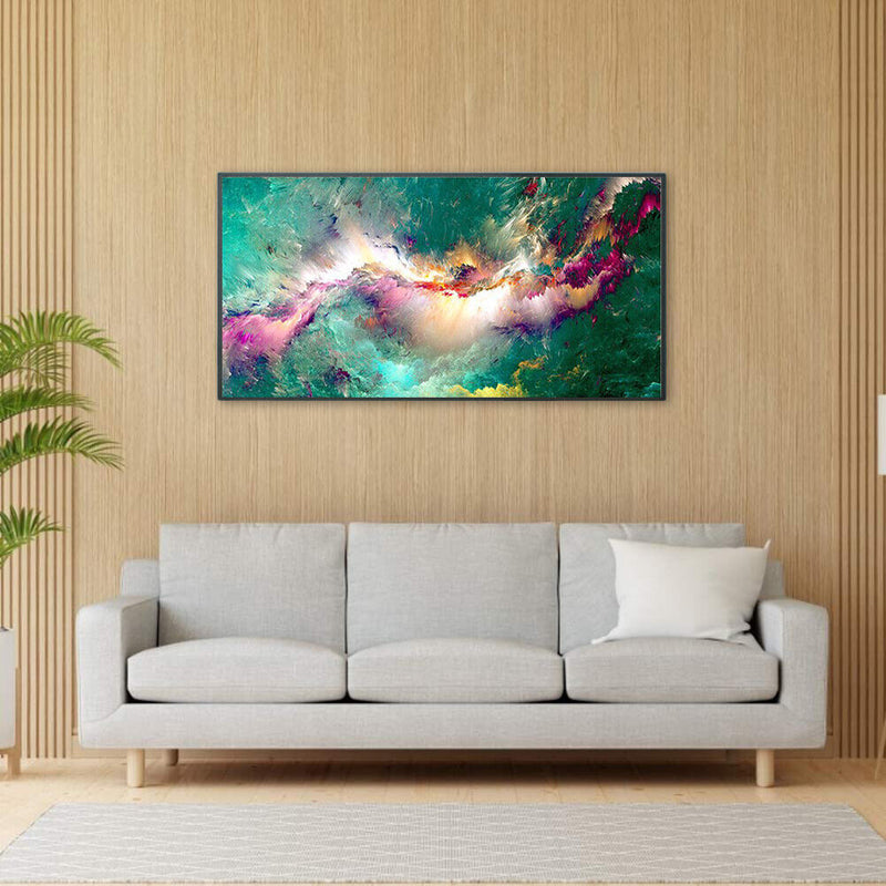 Colorful Cloud Oil Paint by Numbers Hand Painted Frameless Picture Home Orn