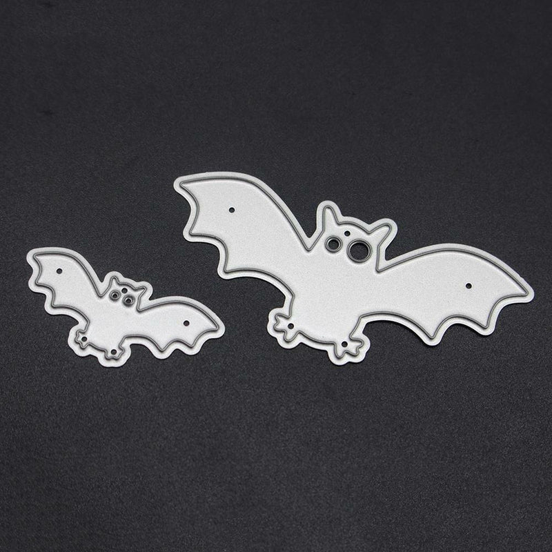 2pcs Halloween Bat Cutting Dies Stencils Decorative Embossing Scrapbooking