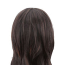 Partial Bangs Dark Brown Long Straight  Wig Women Wig High Temperature Silk