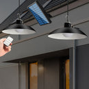 LED Solar Lamp Remote Ceiling Light Outdoor Garden Hanging Decor (B) Newly