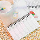 Cartoon Weekly Plan Schedule Coil Notebook Sketchbook L6C0 Cute T7F4