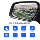 12pcs Rainproof Rearview Mirror Window Clear Film Membrane Anti Fog Car Stickers