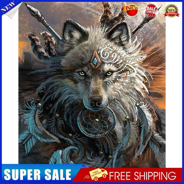 Wolf Dream Catcher Paint By Numbers Kit DIY Art Frameless Picture On Canvas