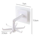 360 Degree Rotating & 180 Degree Tilt Kitchen Hook Rack 6-Claw (Black)