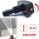 2Pcs Car Front Windshield Wiper Nozzle Spray Washer Sprinkler Universal Jets