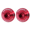 2pcs Aluminum Bicycle Water Bottle Cage Bolt Bottle Holder M5x10mm(Red) Newly