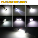 Door Plates ETC Inside Bulb Kit Combo LED Car Interior Light License Plate Lamp