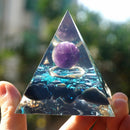 Crystal Energy Generator Pyramid Healing Stone Positive Energy Collect (D) Newly