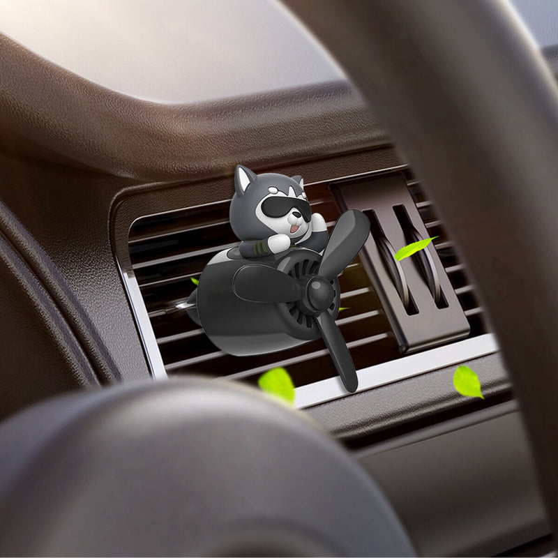 Car Air Freshener - Air Outlet Vent Aromatherapy Diffuser Ornaments (Black)