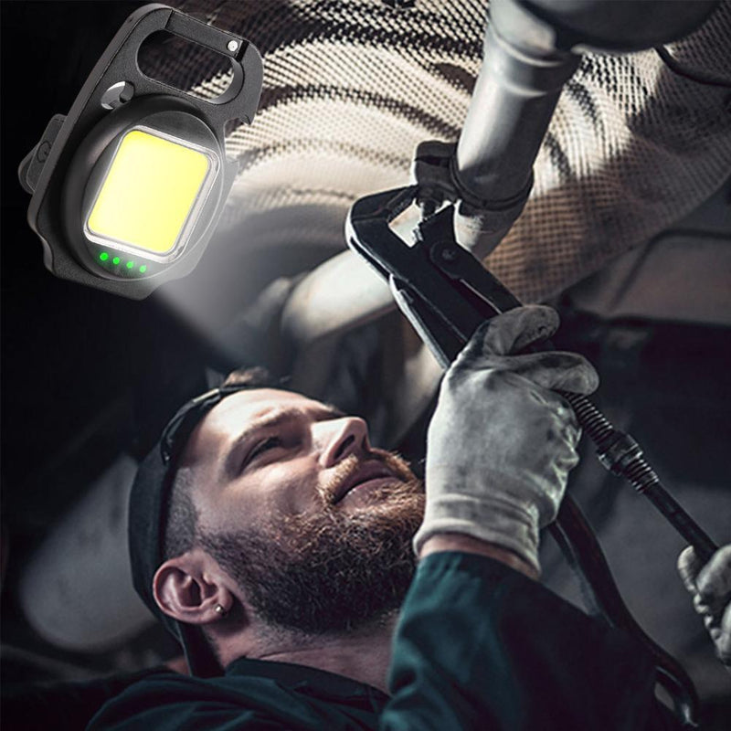 Keychain Flashlights-COB LED 500 Lumens Pocket Brightest Lights (2 Sets)