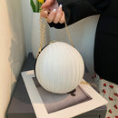 #A Women Round Shoulder Bags Ball Shaped PU Leather Small Purse Phone Crossbody