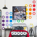 Snow House Rhinestone Mosaic Kit 5D DIY Full Drill Diamond Painting (B2350)
