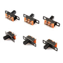 Row Stable Performance Toggle Switch Vertical Slide Switch 3Pin DC 50V 0.5A