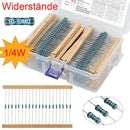 2600pcs Resistor Kit PTC UHF 0.25W Resistors Assorted Pack Kit Electronic Tools
