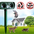 Ultrasonic Animal Chaser Repeller Repellent Cat Dog Fox Deterrent