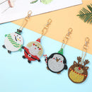 4x Keychain Pendant Full Special Shaped Drill Diamond Christmas DIY Paintin