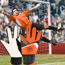 Kids Soccer Football Goalkeeper Gloves Finger Protection Gloves (Orange 5) Newly