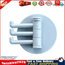 Bathroom Wall Hanging Rotatable 3 Hooks Adhesive Bracket Holder (Blue) Newly