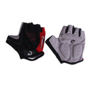 Fashion Cycling Bicycle Motorcycle Sport Gel Half Finger Gloves Red Size M Newly