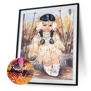 5D DIY Full Drill Diamond Painting Village Girl Cross Stitch Embroidery Kit