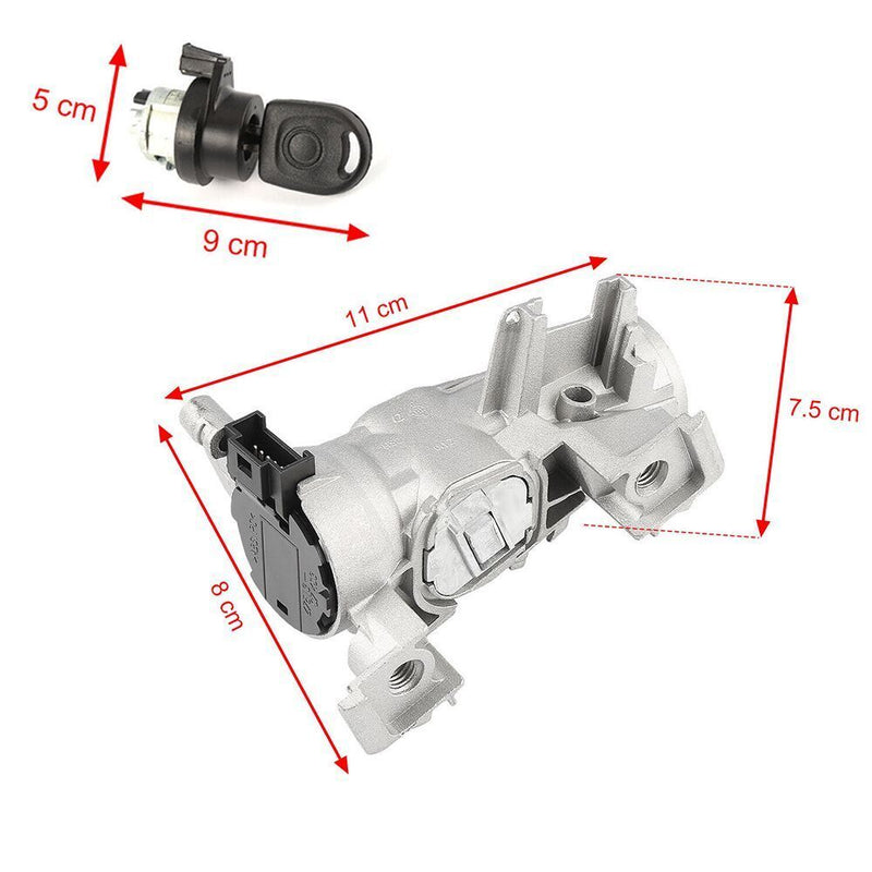 With Key Steering Lock Ignition Barrel Door Lock Switch Ignition Starter Switch