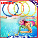 4pcs Kids Swimming Pool Throwing Rings Summer Underwater Play Water