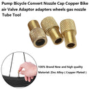 Sports Valve Adapter Bike Brass Pump Presta To Schrader Bicycle Valve Converter