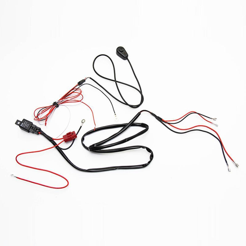 Tuankay Wiring Kit with Fuse Switch Relay for 2 LED Light Bar,