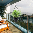 Hanging Flower Pot Hanger Chain Iron Planter Basket Holder Home Decor (A) Newly