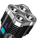 Strong COB Flashlight Portable LED Lighting 4 Modes Camping Home Hand Torch