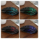 Wireless Computer Mouse Rechargeable 2.4GHz 7-Color Luminous Ergonomic Game Mice