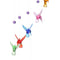 Creative Lucky Humming Bird Wind Bells Chimes Hanging Gifts Decor(Purple)