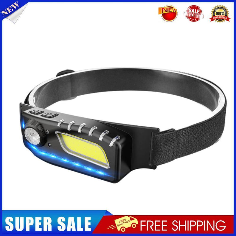 Sensor Headlight Rechargeable XPE COB LED Camping Flashlight Headlamp Torch